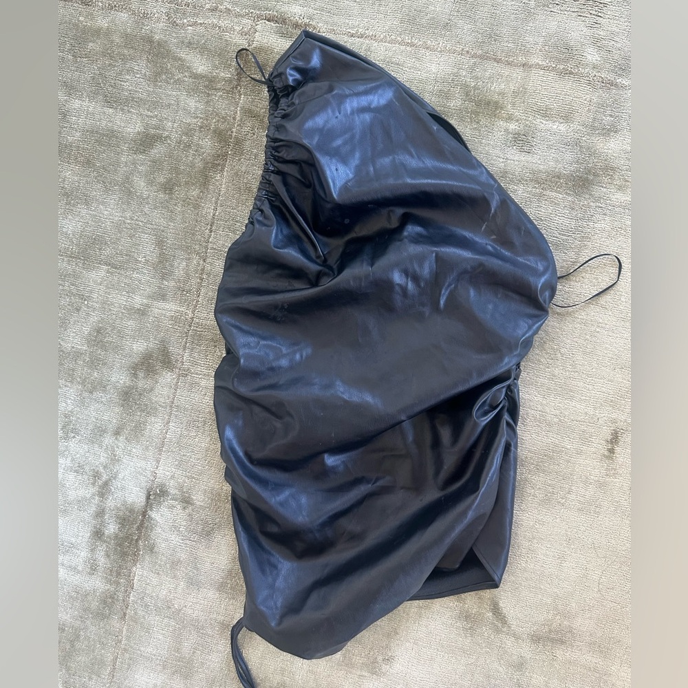 Zara Faux Leather One Should Top